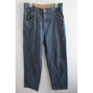 VINTAGE BAGGY TIMBERLAND MENS BLUE JEANS SIZE 32 - 34